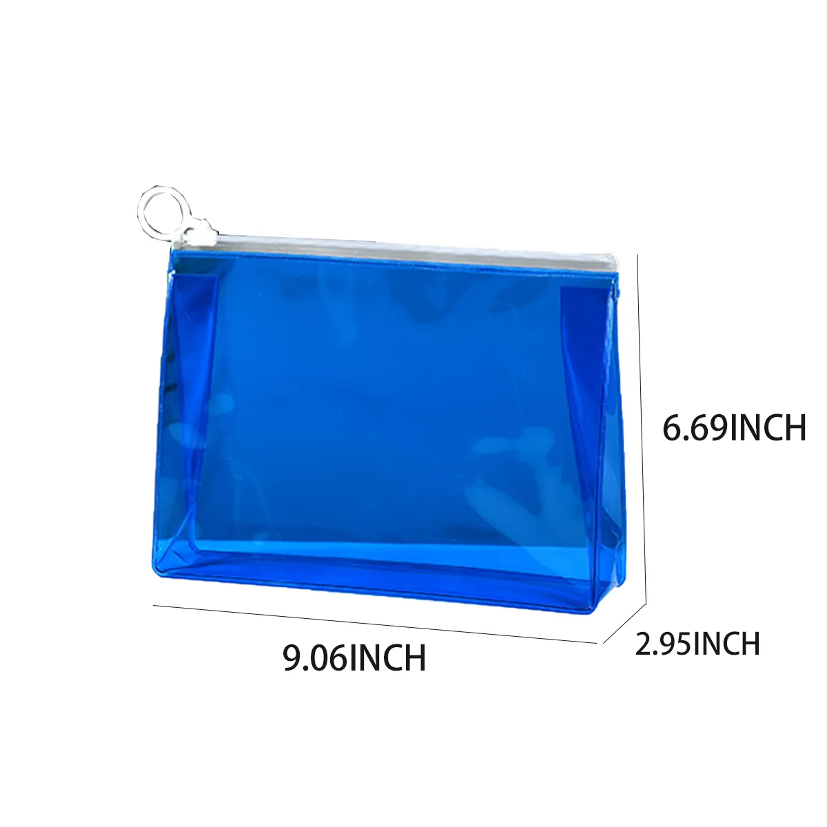 Transparent Zipper Three-Dimensional Cosmetic Bag 3