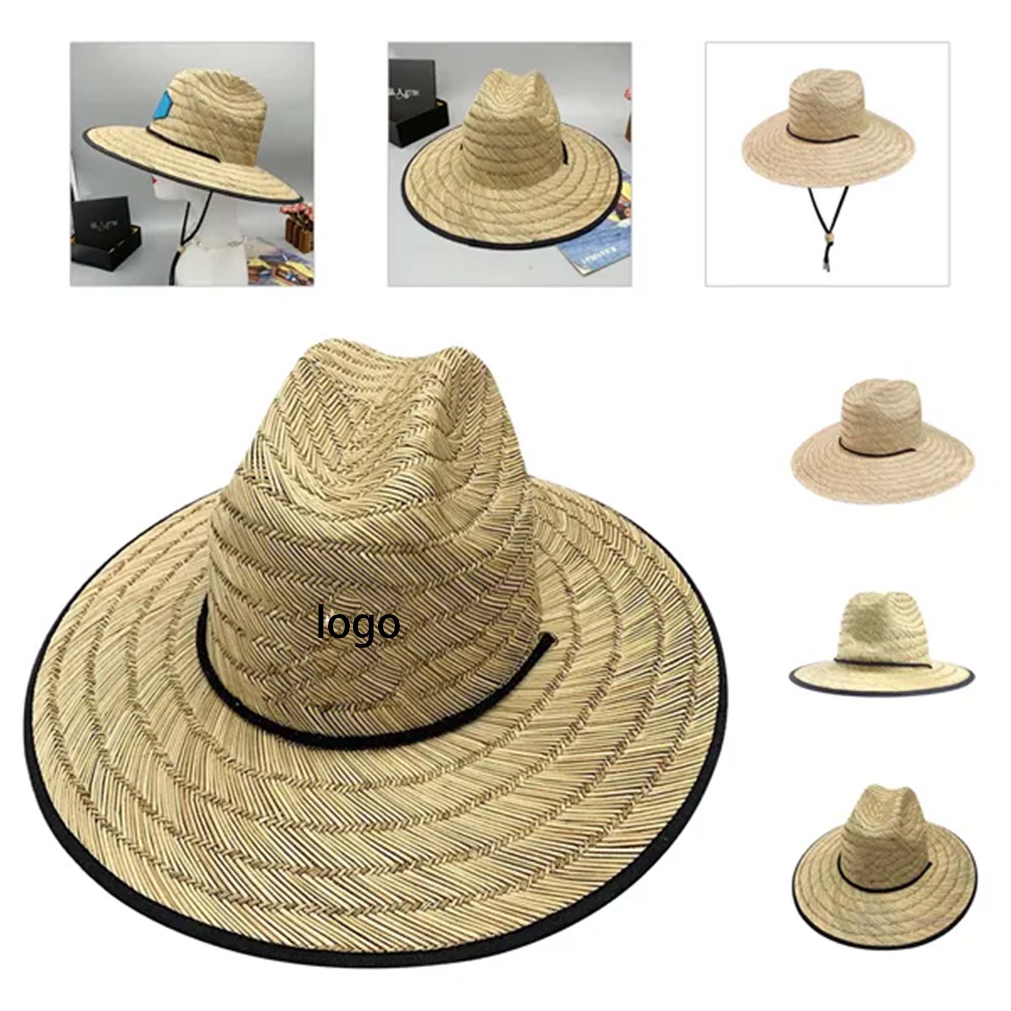 Straw Hat w/ Custom Patch 4