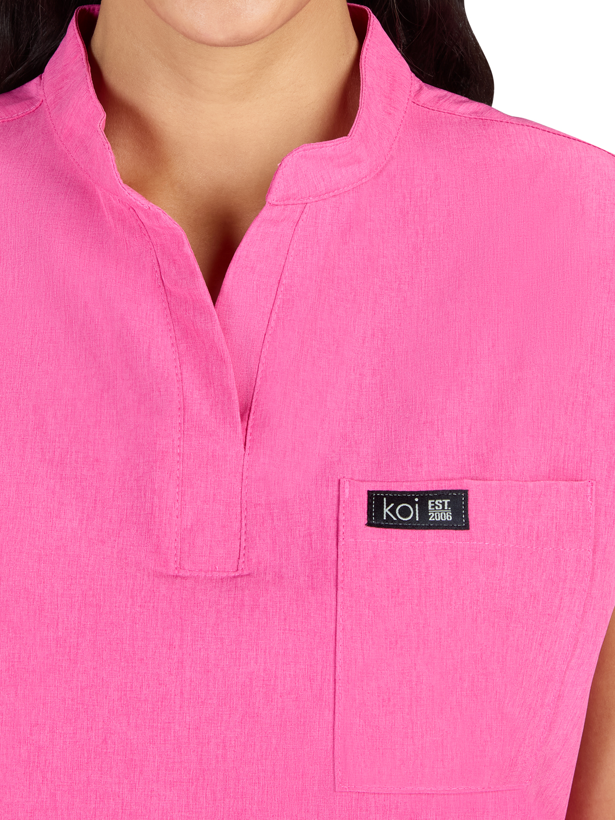 koi - Basics - Women's One-Pocket Stretch Tuck-In Ari Top 3