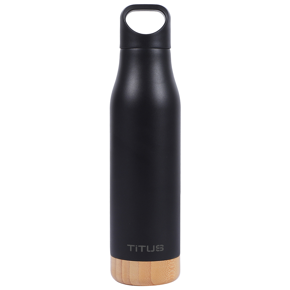 TiTUS® Executive Water Bottle & Chrome Trim Pen Gift Set
