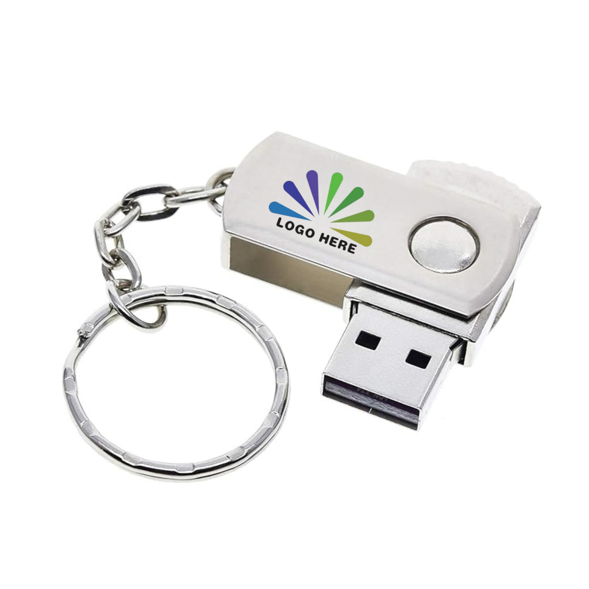 4GB Small USB C Flash Drive With Keychains 2
