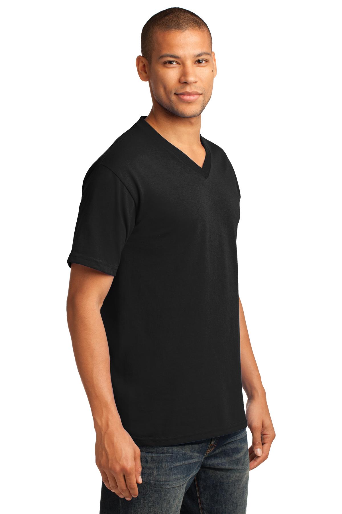 Port & Co Core Cotton V-Neck Tee. PC54V 76
