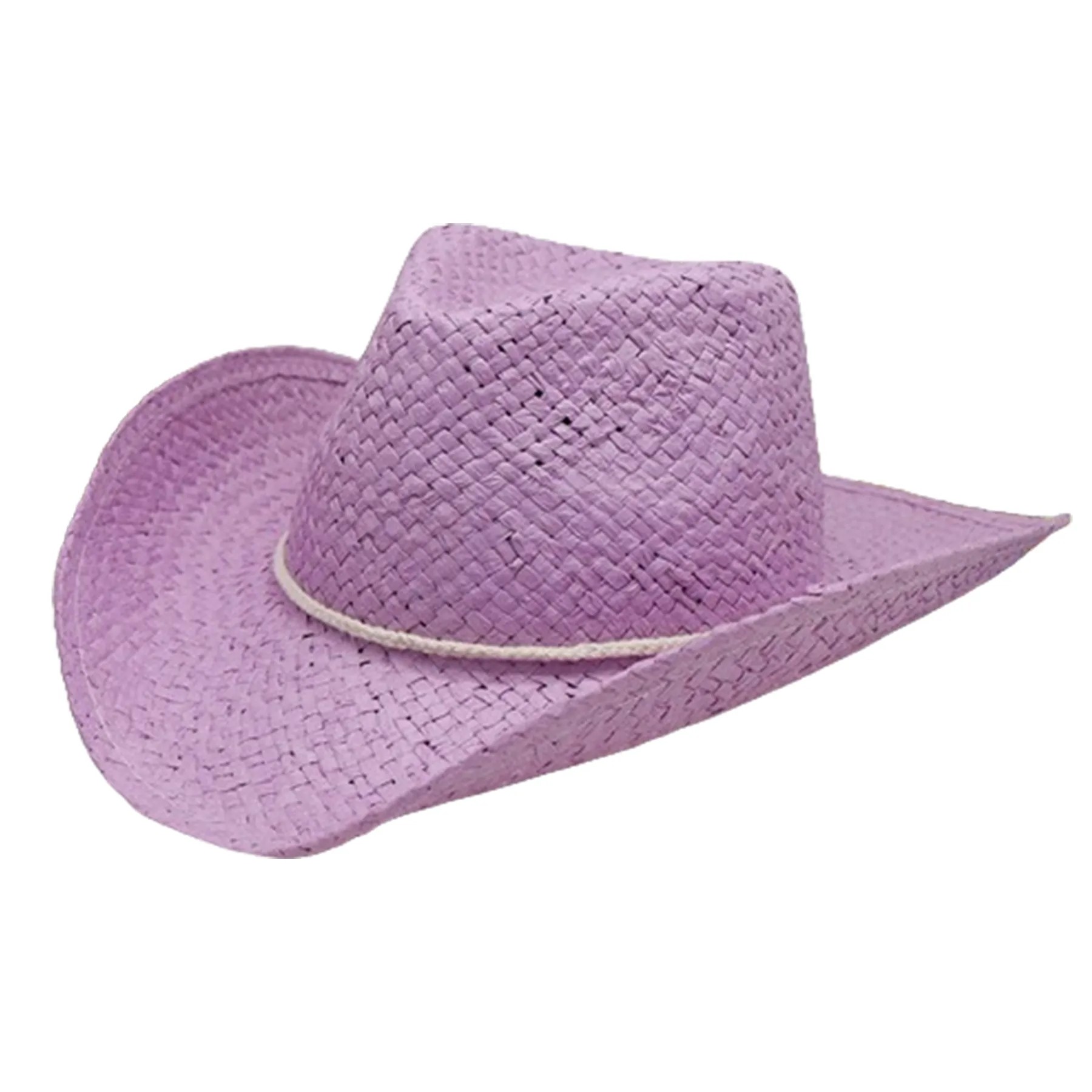 Unisex Cowboy Straw Hat Wide Brim 5