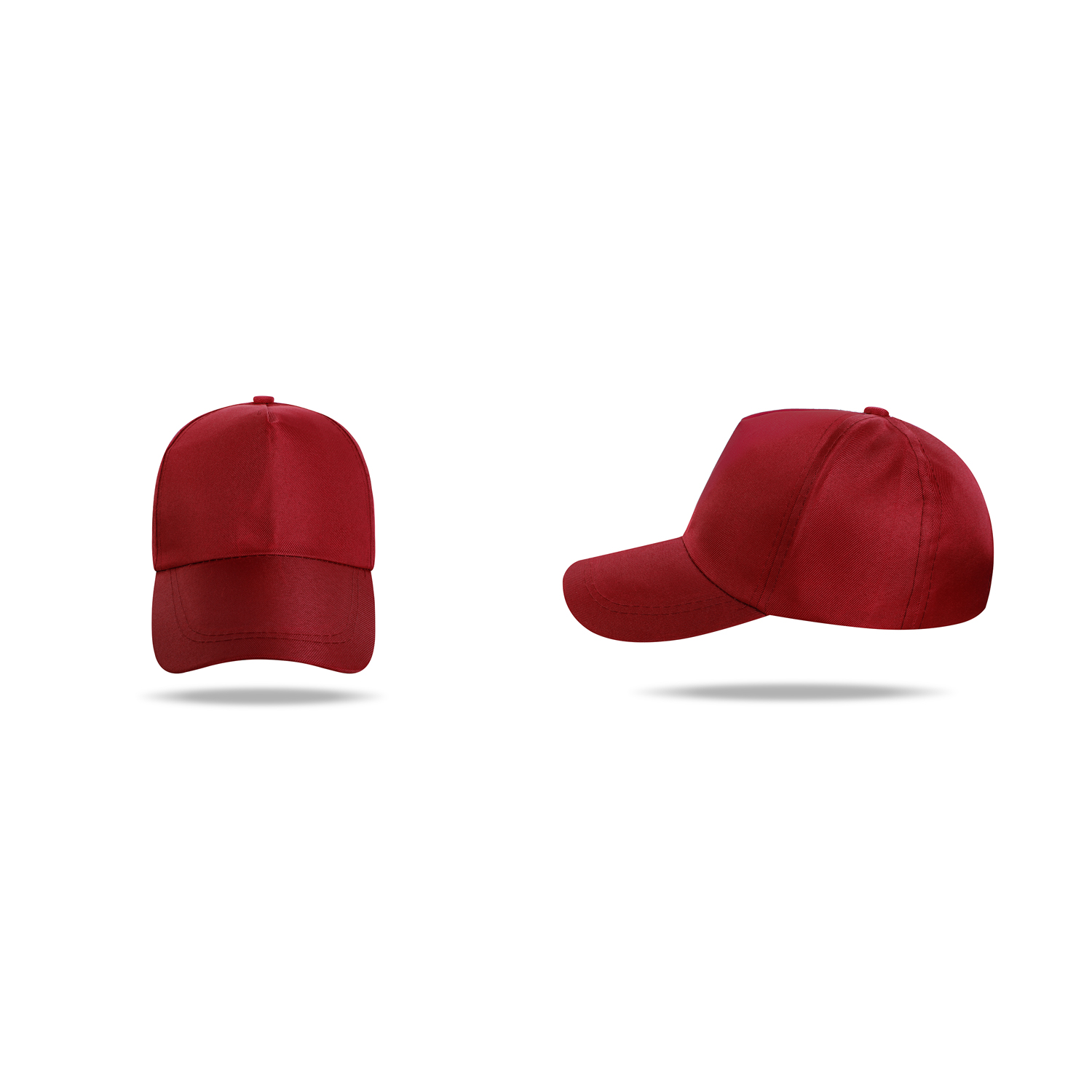 Stock Solid Color Tooling Polyester 5 Panel Cap w/Snapback Fastener 8