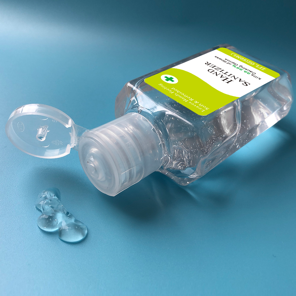 Quickship 2 oz Rectangle 75% Alcohol Hand Sanitizer 14