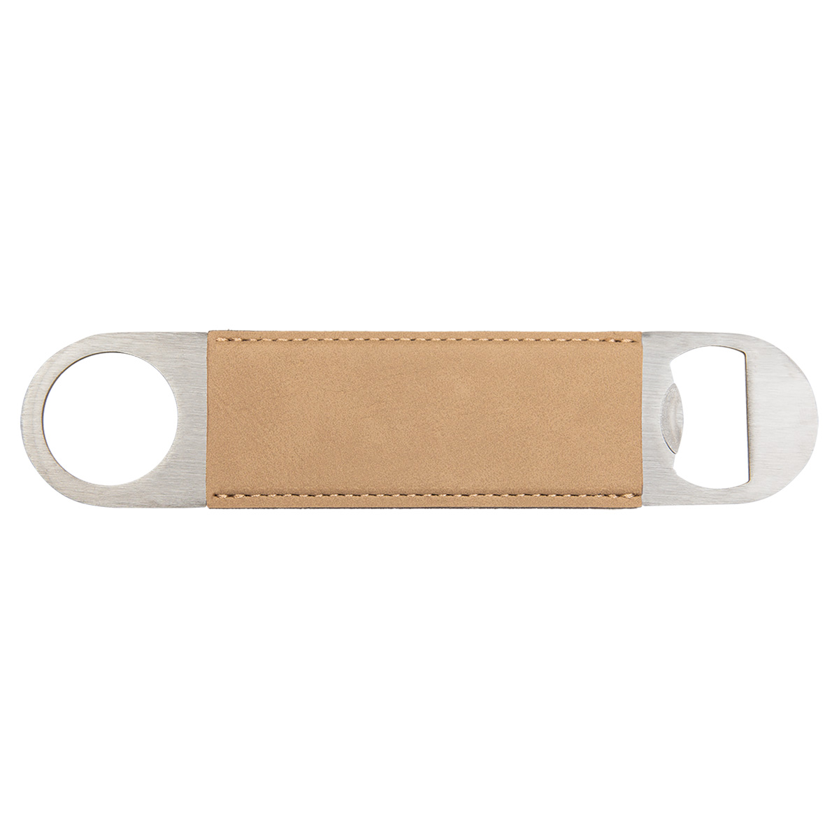 Light Brown Leatherette Bottle Opener 3