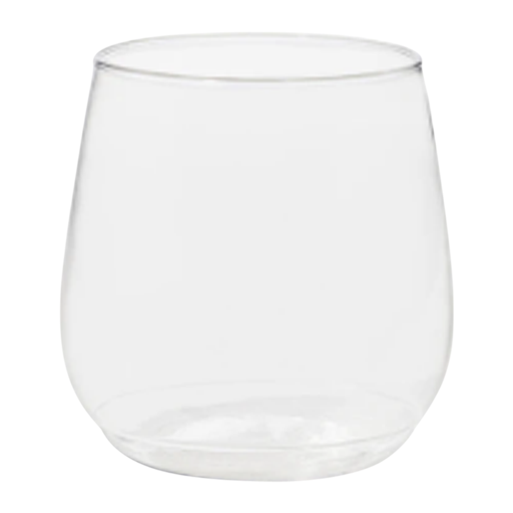 12oz Plastic Stemless Wine Glass 2