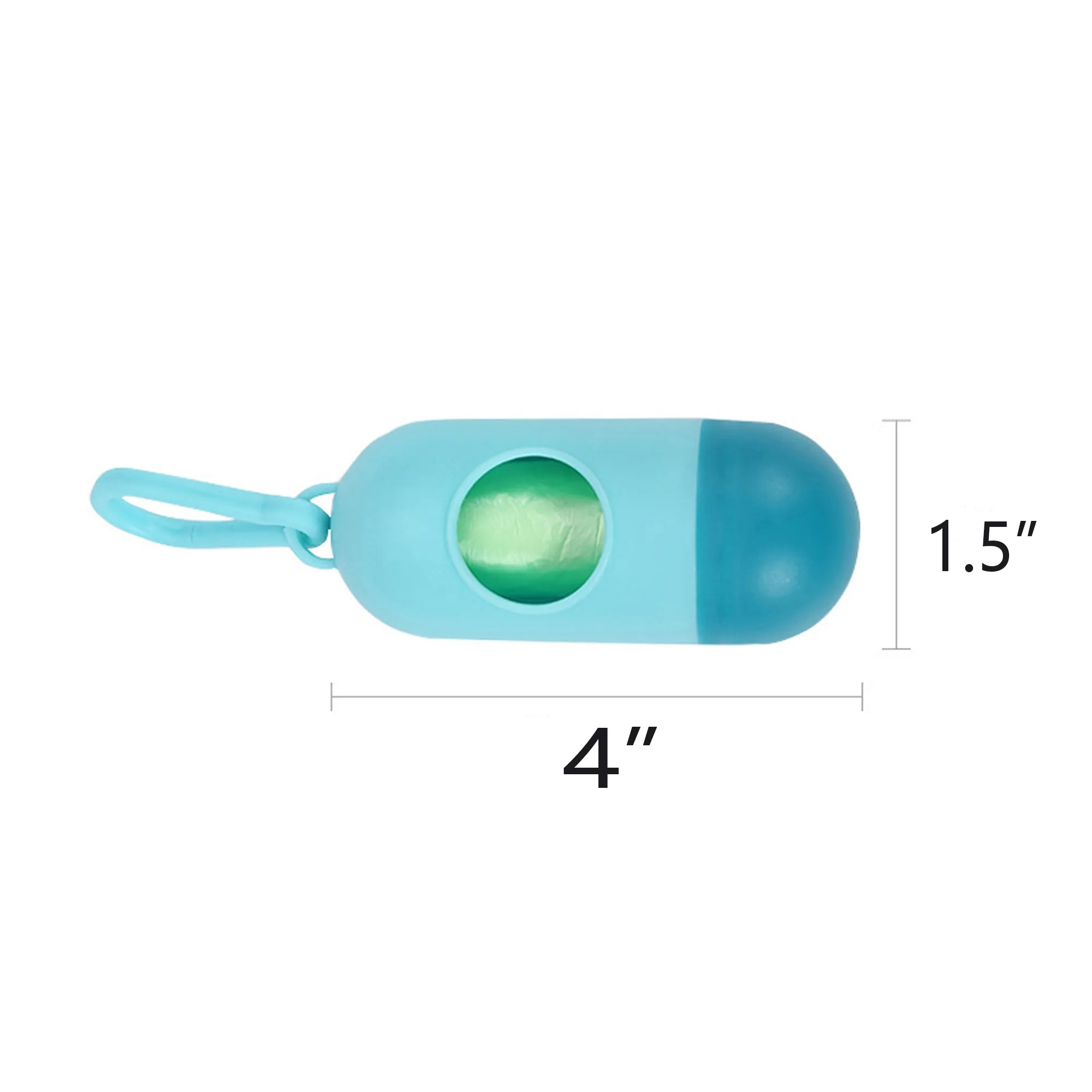 Portable Capsule Pet Garbage Bag With Hook 2