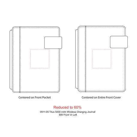 FSC® Mix Titus 5000 mAh Wireless Charging Journal 40