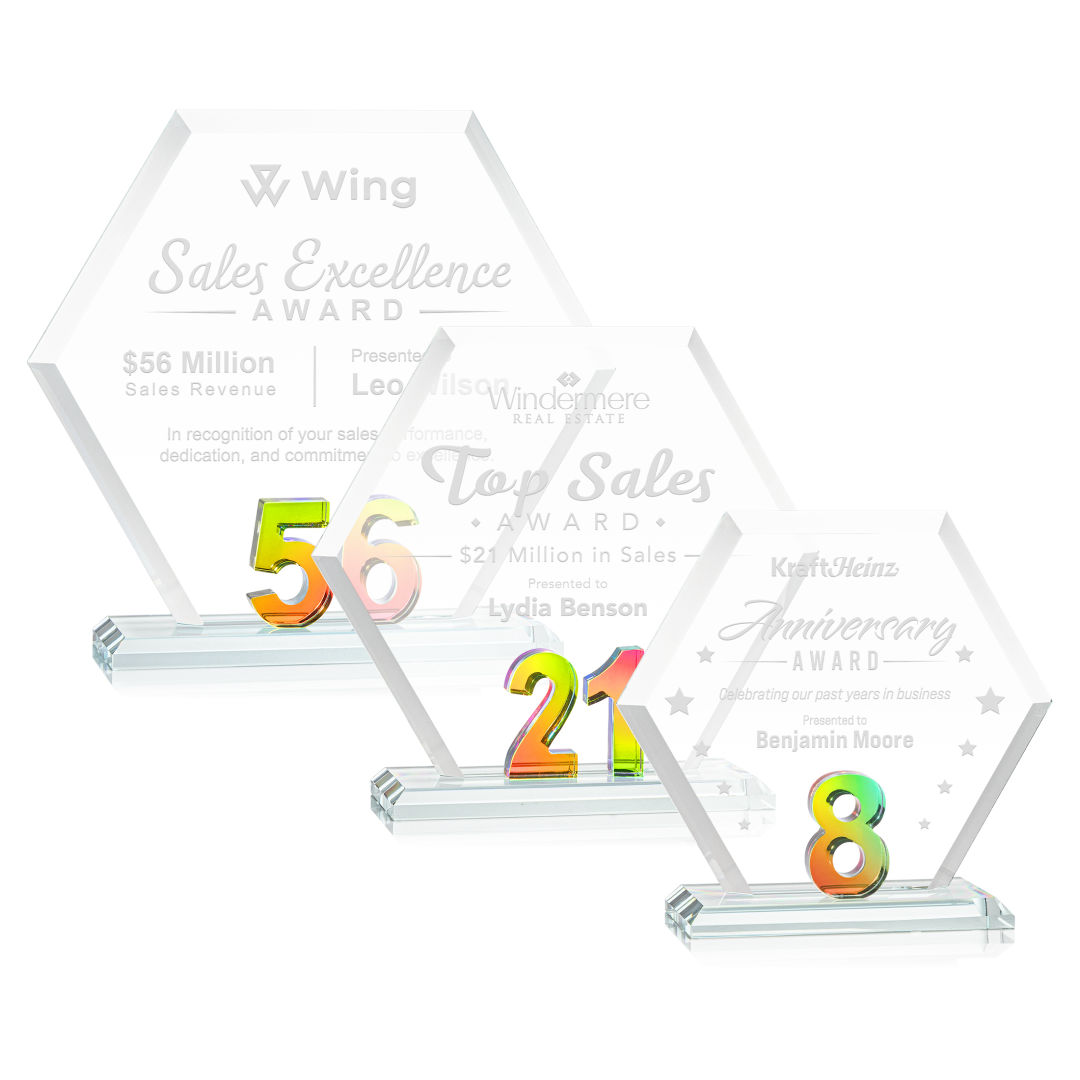 Riviera Milestone Award - Prismatic 8