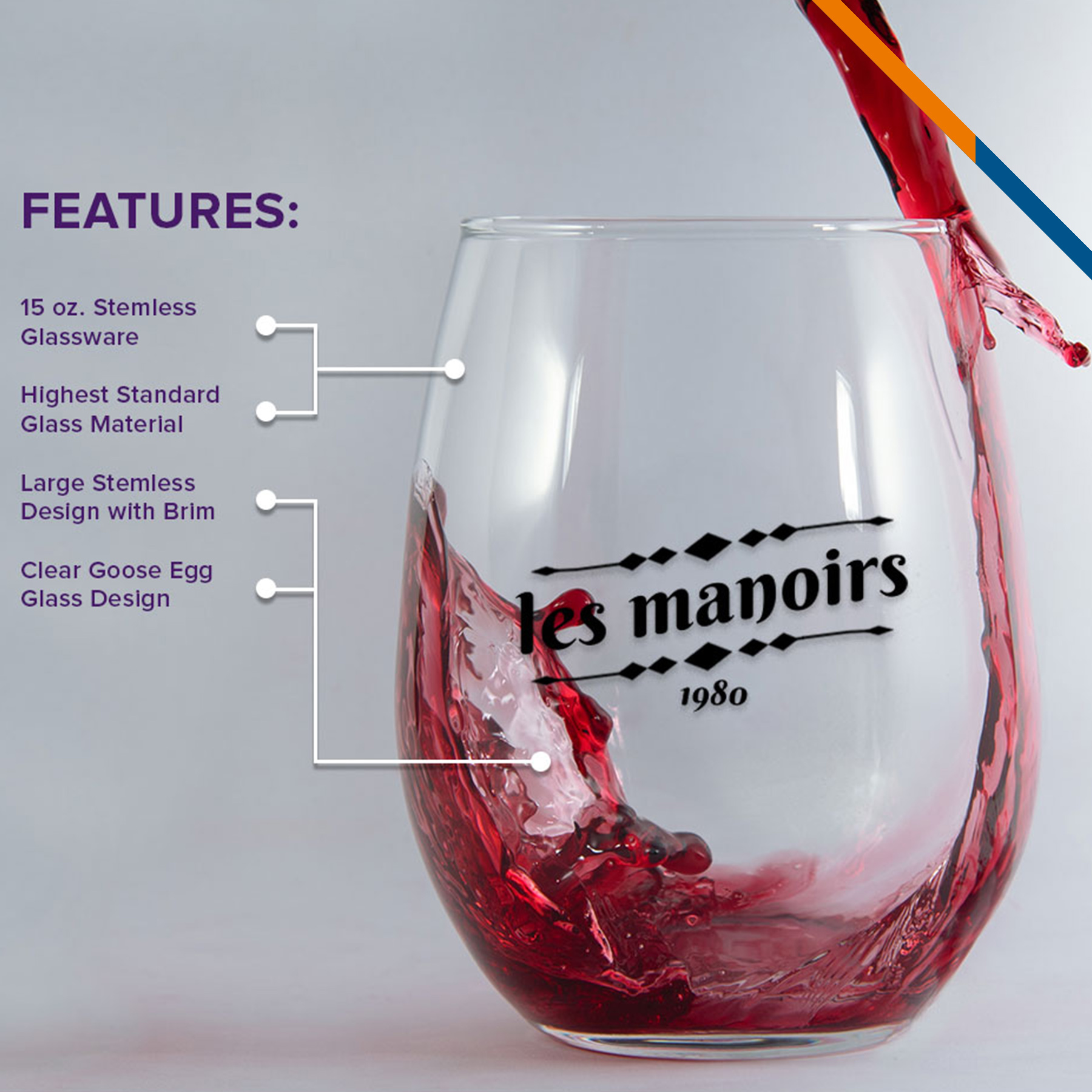 Tilda Stemless Wine Glasses 9