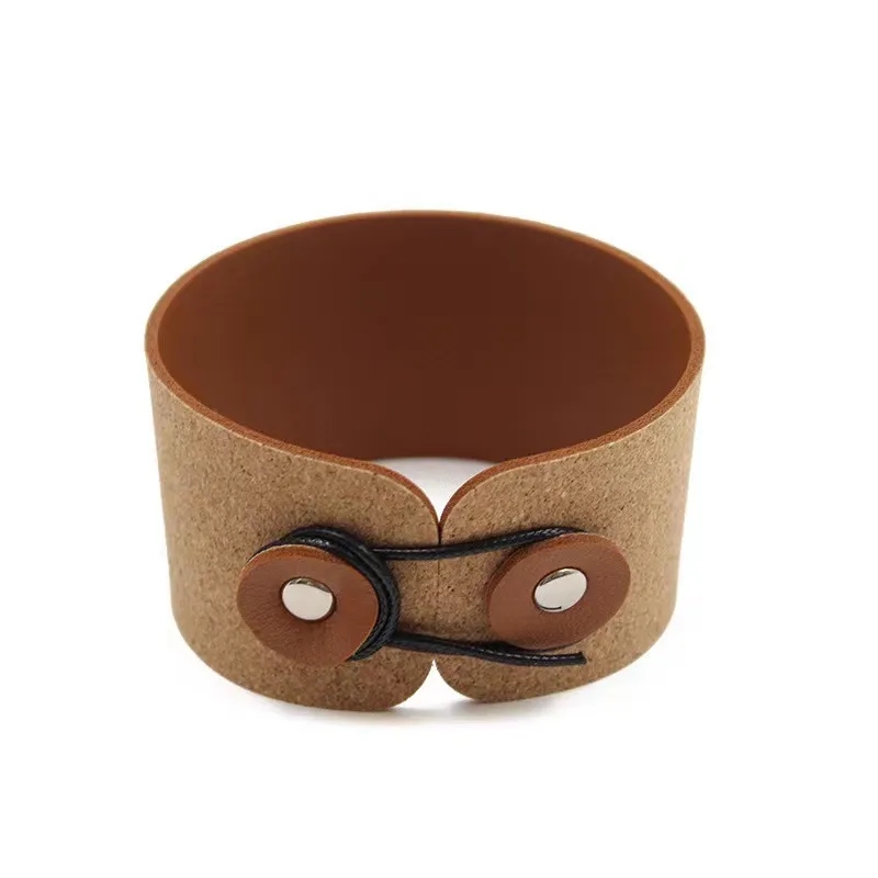 Cork PU-Leather Coffee Cup Sleeves 5