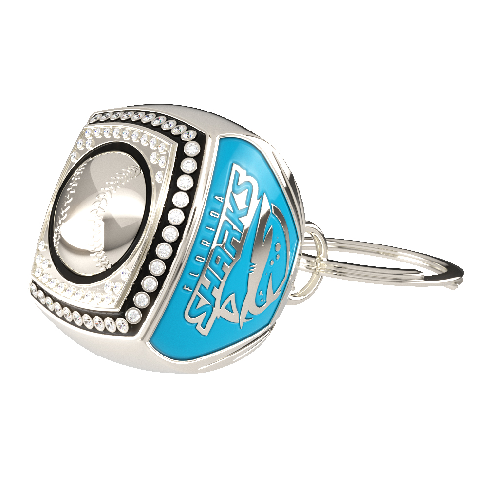 Custom Epic Keychain Ring w/ Stock Top & 2 Custom Sides 3