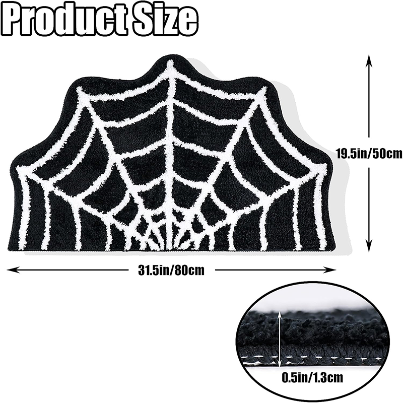 Spider Web Halloween Rug 14