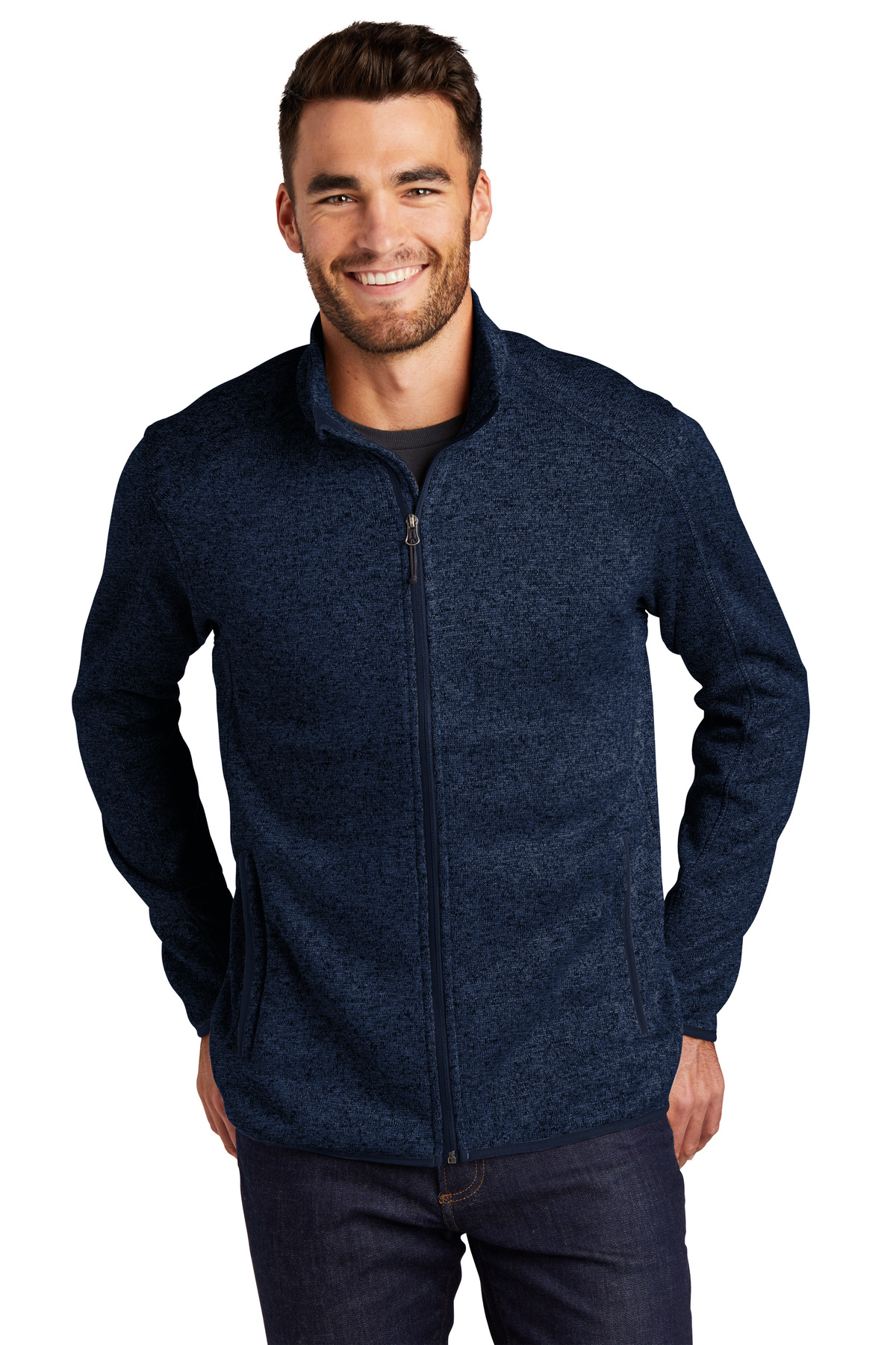 Port Authority Sweater Fleece Jacket. F232 37