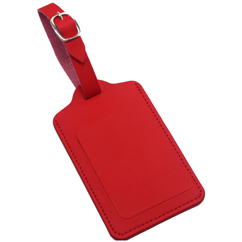 PU Leather Luggage Tag W/ Open Window 13
