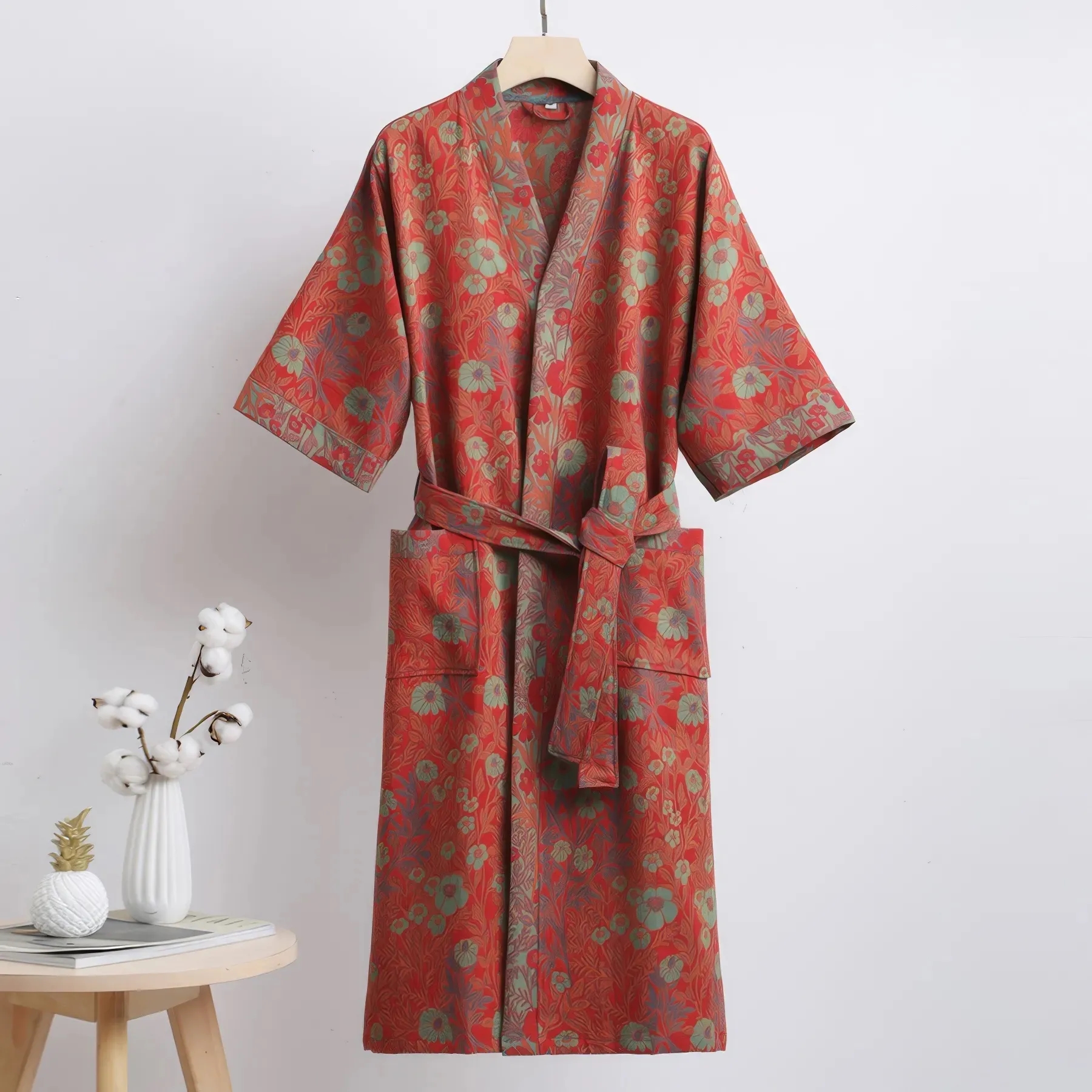 Cotton Double Gauze Bathrobe 4