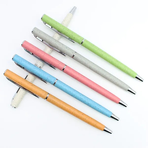 Slim Wheat Straw Ballpoint Pen 1