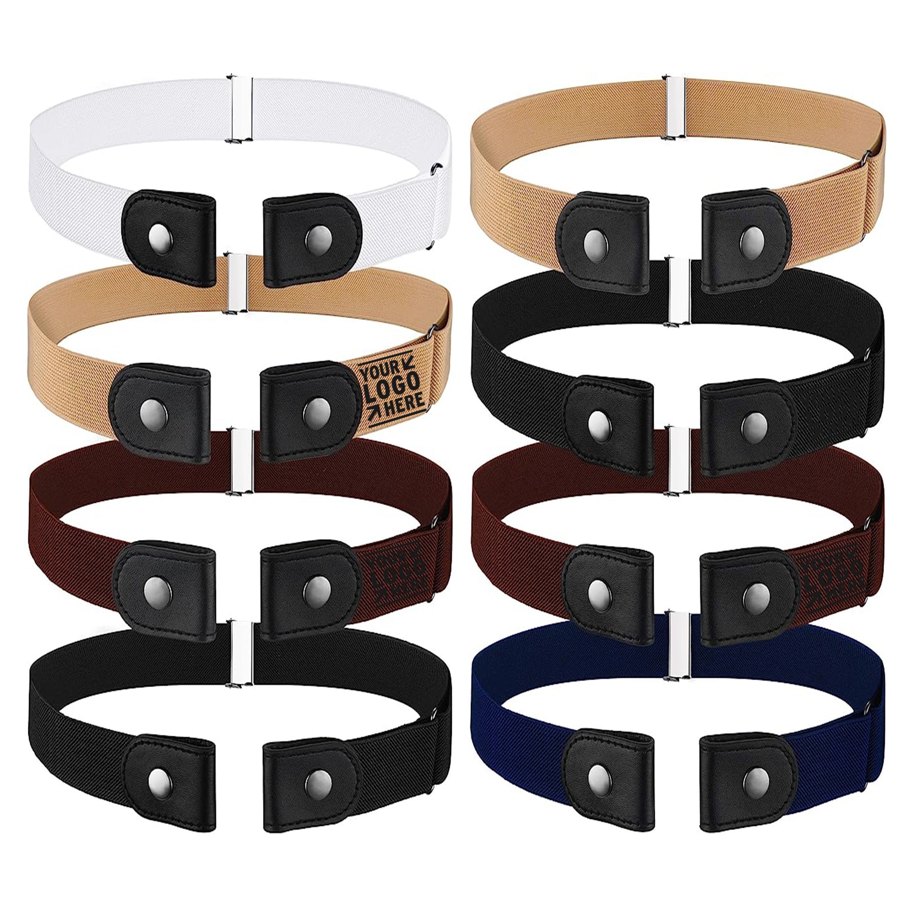 No Buckle Stretch Belt Adjustable Unisex Belt 4