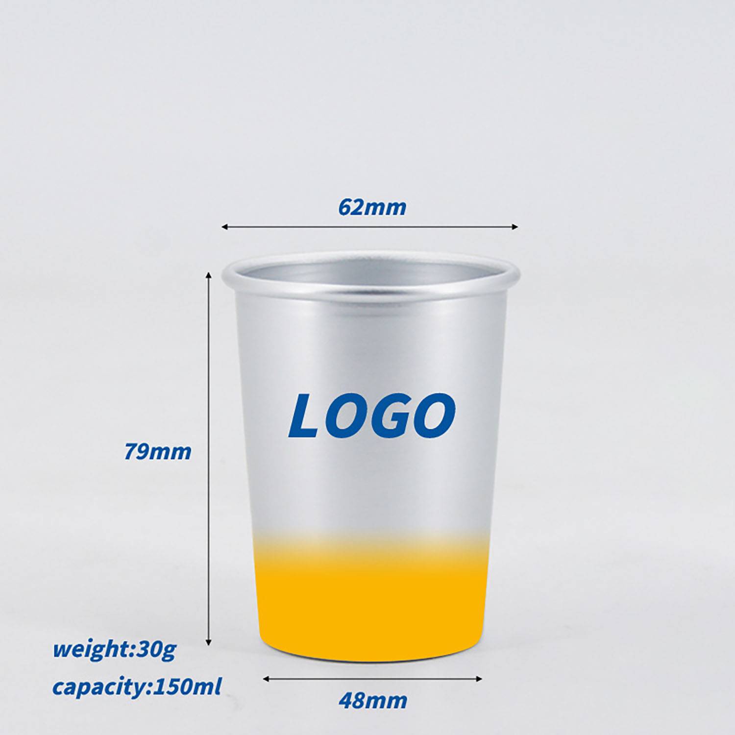 18 Oz. Temperature Sensitive Color-Changing Aluminum Cup 3
