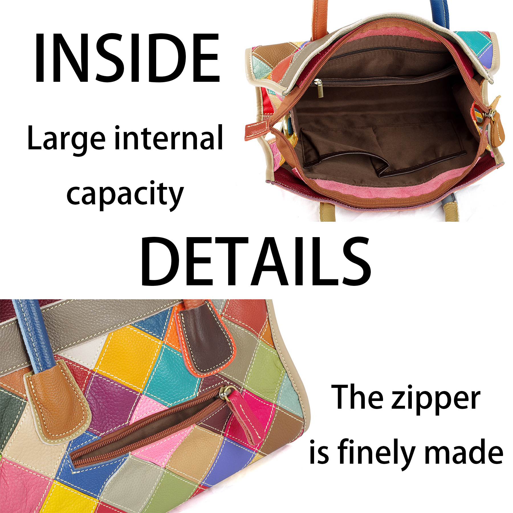 Genuine Leather Hand-paneled colourful cross-body bag 3