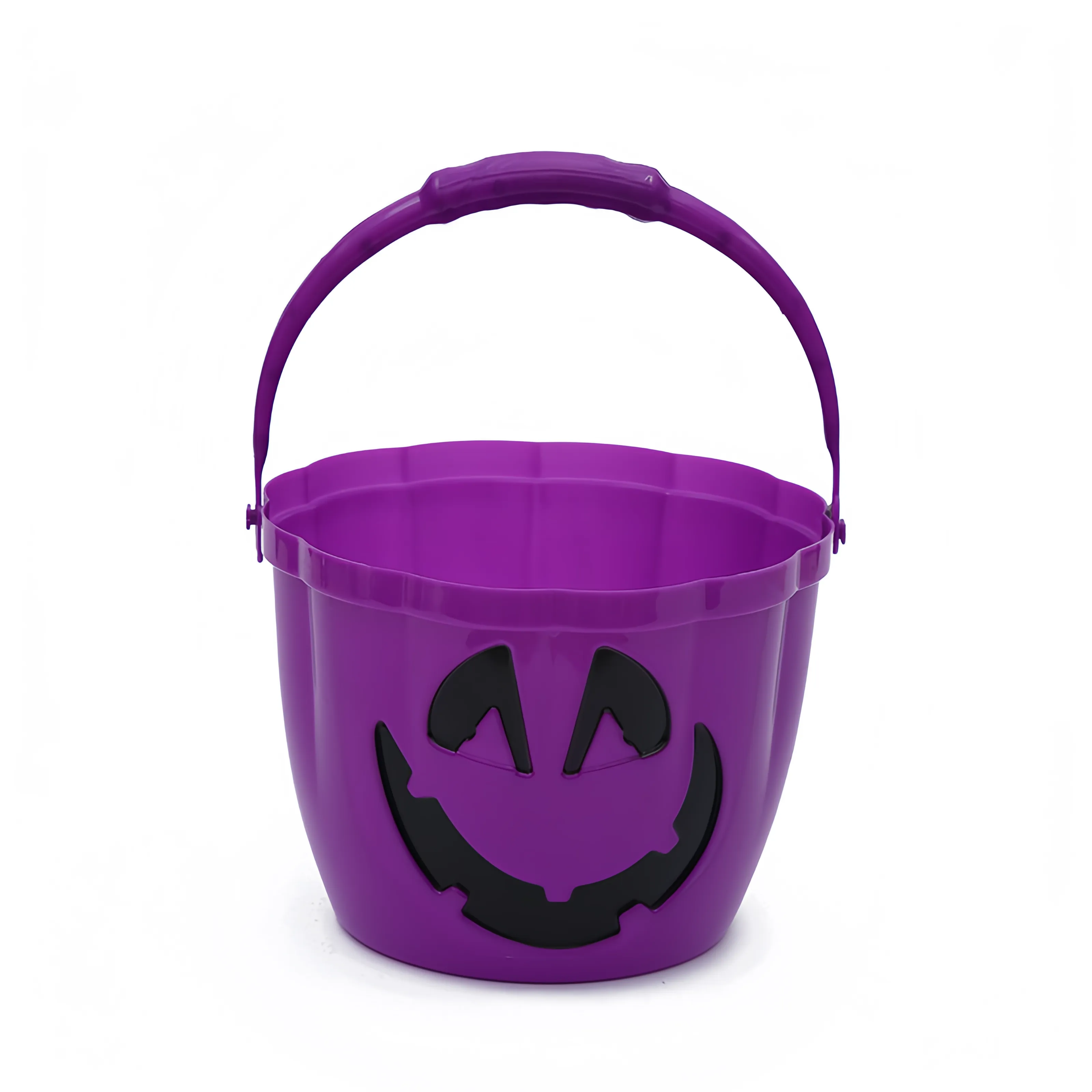 Plastic Halloween Hand-Held Luminous Pumpkin Bucket 2