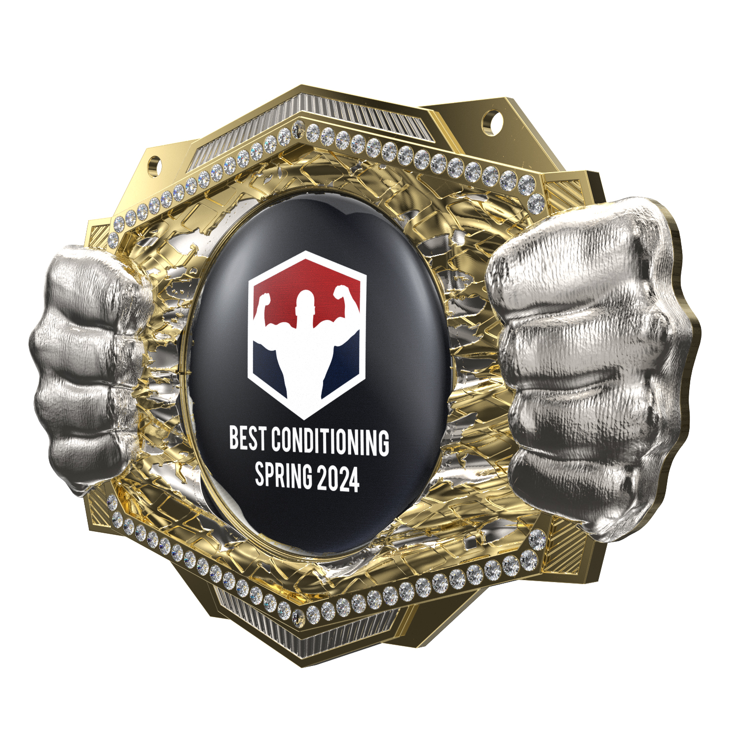 Express Vibraprint® Knock Out Champ Chain w/ Chain 10