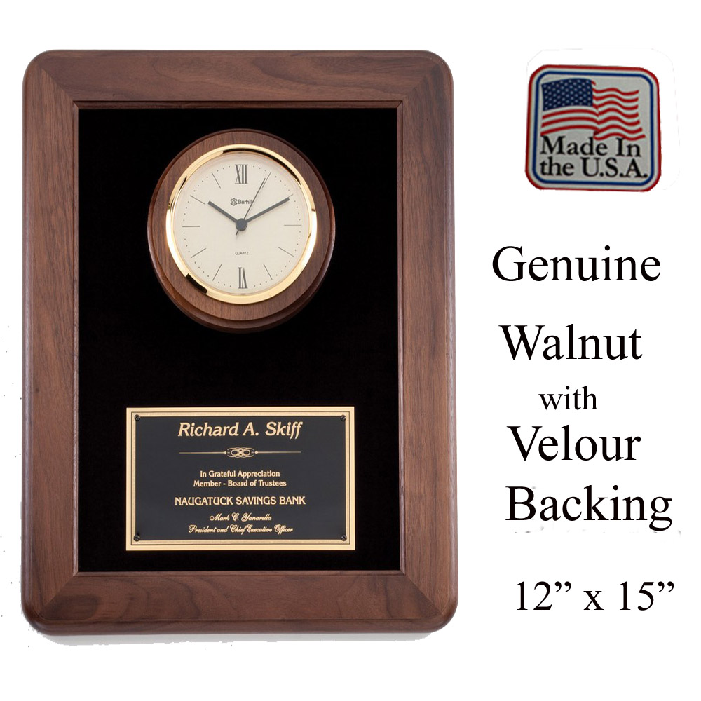 Jumbo Quartz Clock Plaque Made in USA 2