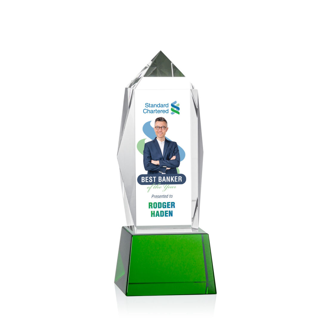 Bloomington VividPrint™ Award on Base - Green 5