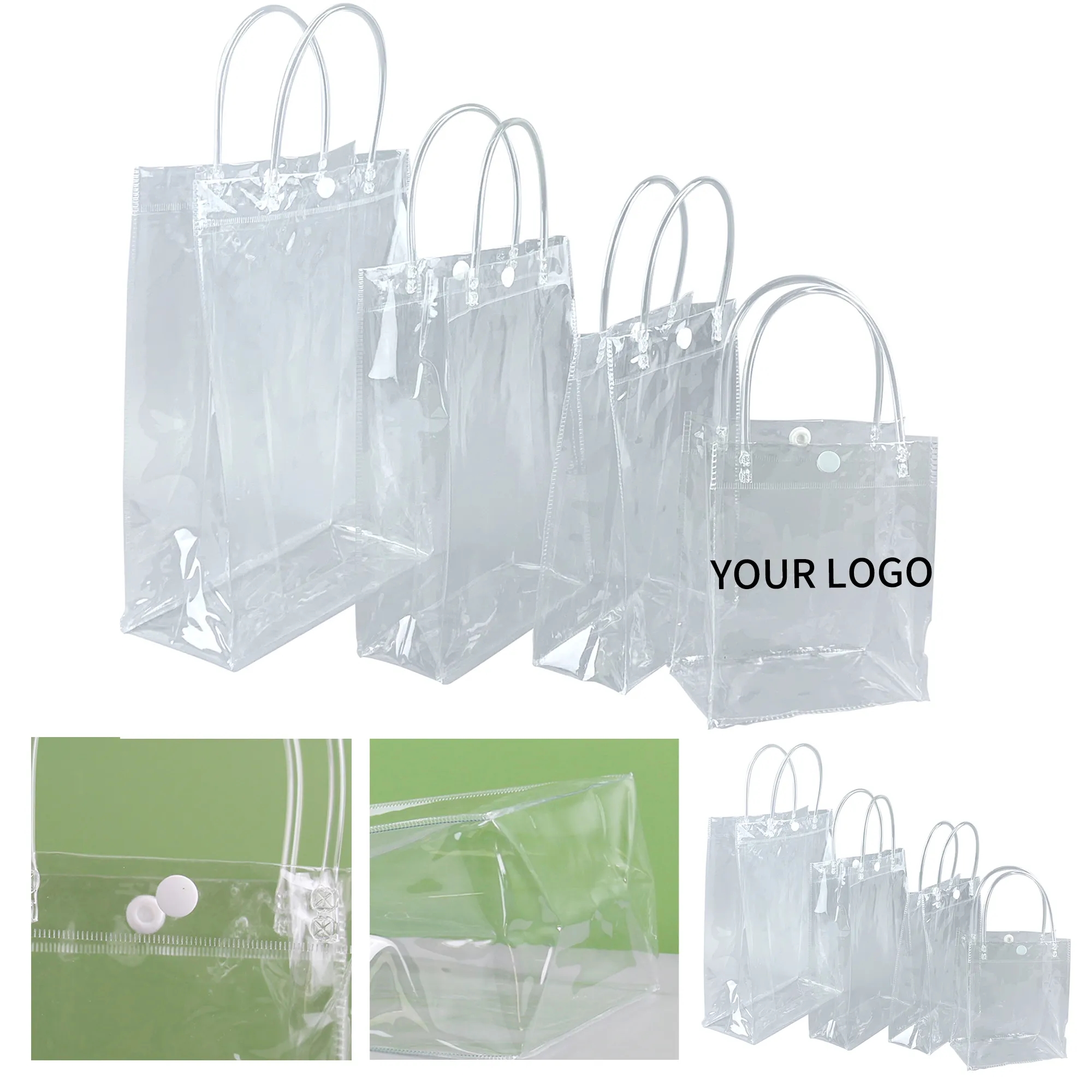 PVC Gift Tote Bag Clear Material Practical for Weddings 1