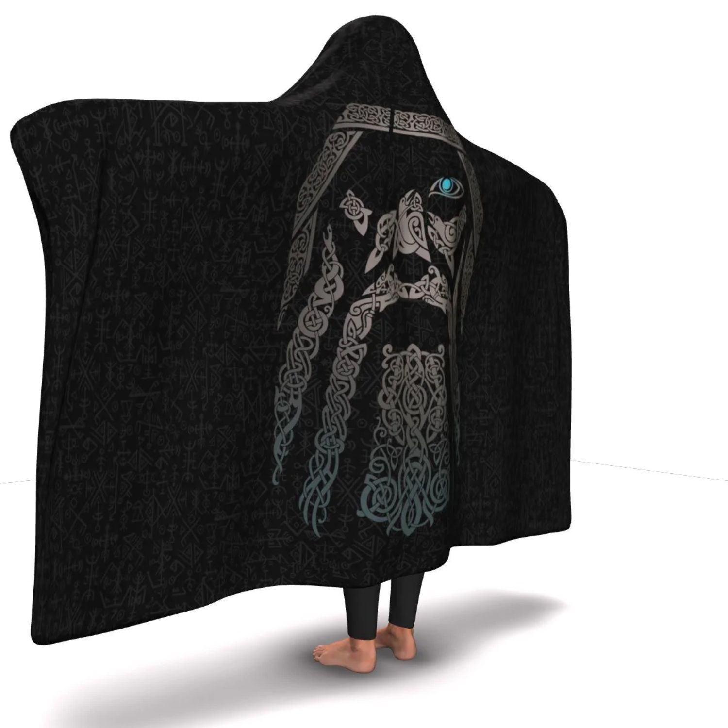 60x80 Oversize Sublimation Sherpa Hooded Blankets 2