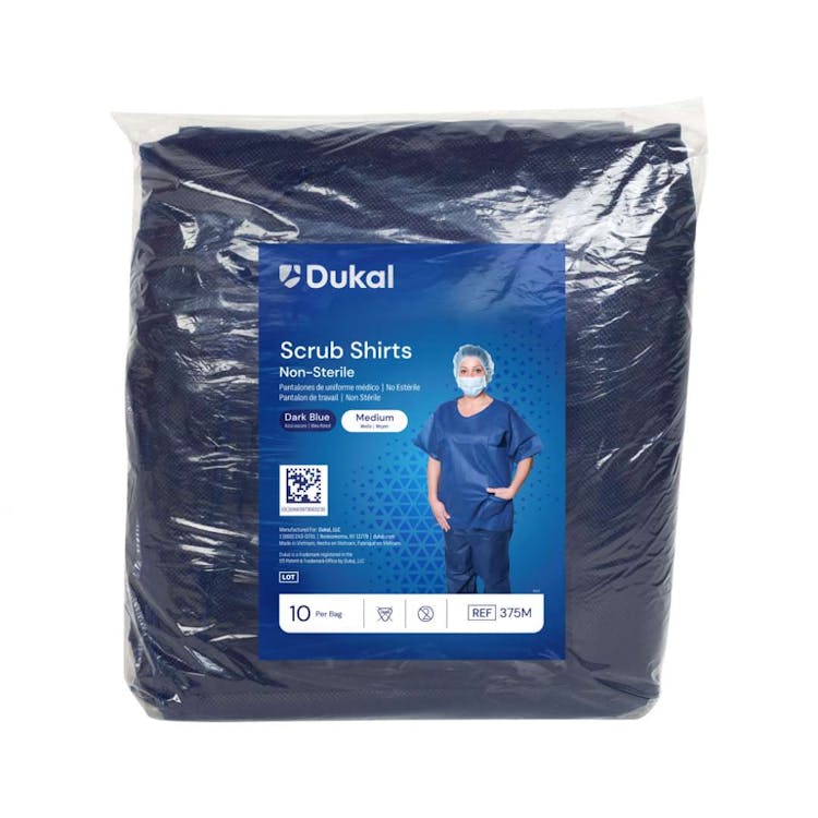 Scrub Shirts Dark Blue Medium 2