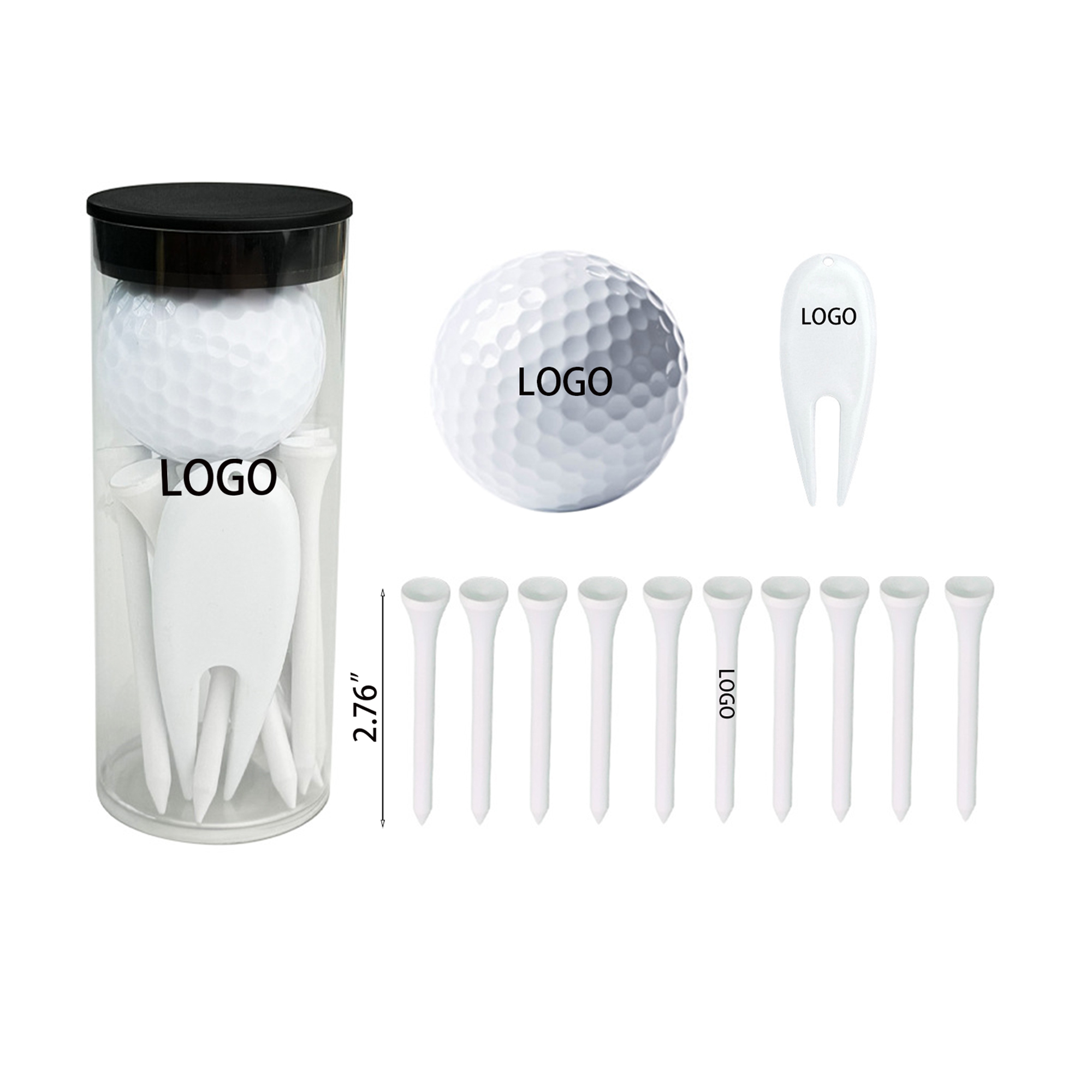 Golf Ball Gift Set with Golf Tee 2