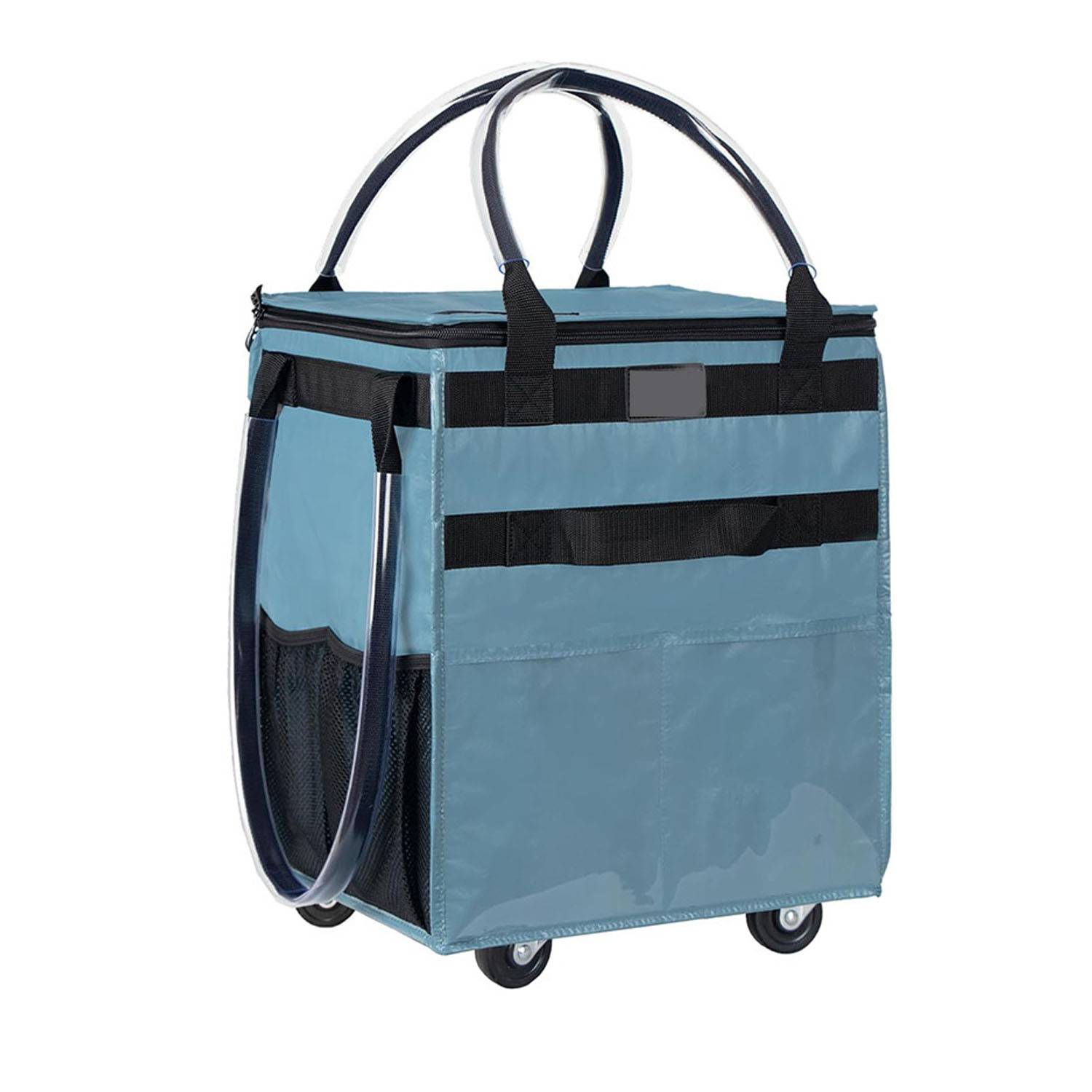 Reusable Wheeled Grocery Shopping Bag w/ Handle 8
