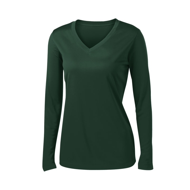 Sport-Tek Women's Long Sleeve PosiCharge Competitor V-Neck Tee. 61