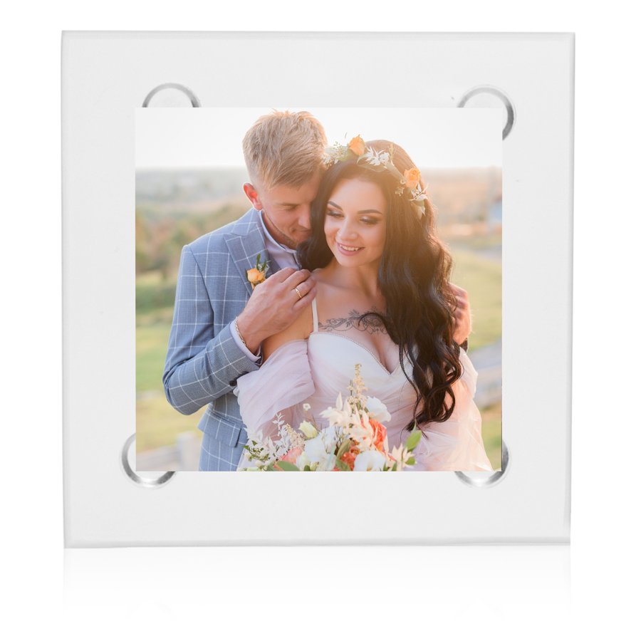 Personalized Square Glass Coasters 4