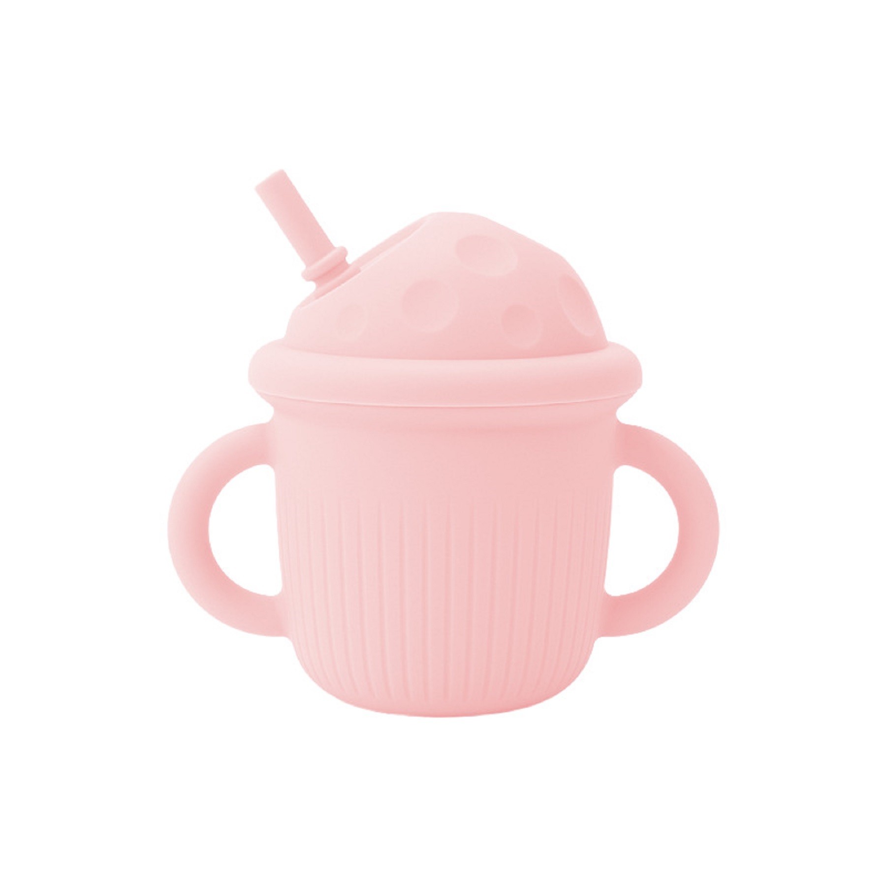 Toddler Silicone Training Cup With Straw 2