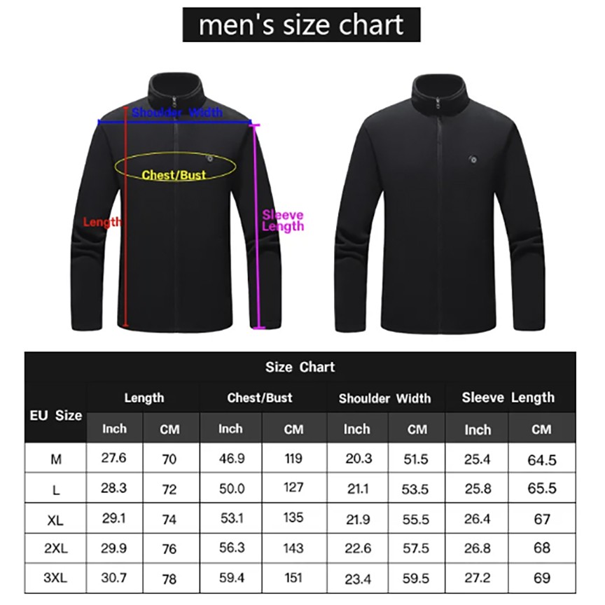 9 Areas Warming Heated Vest Electric USB Unisex 3