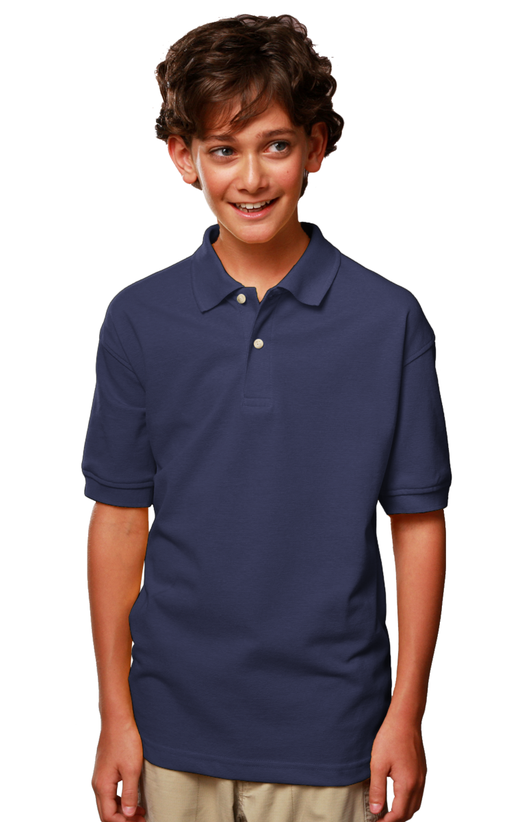Youth Superblend Short-Sleeve Pique Polo 15