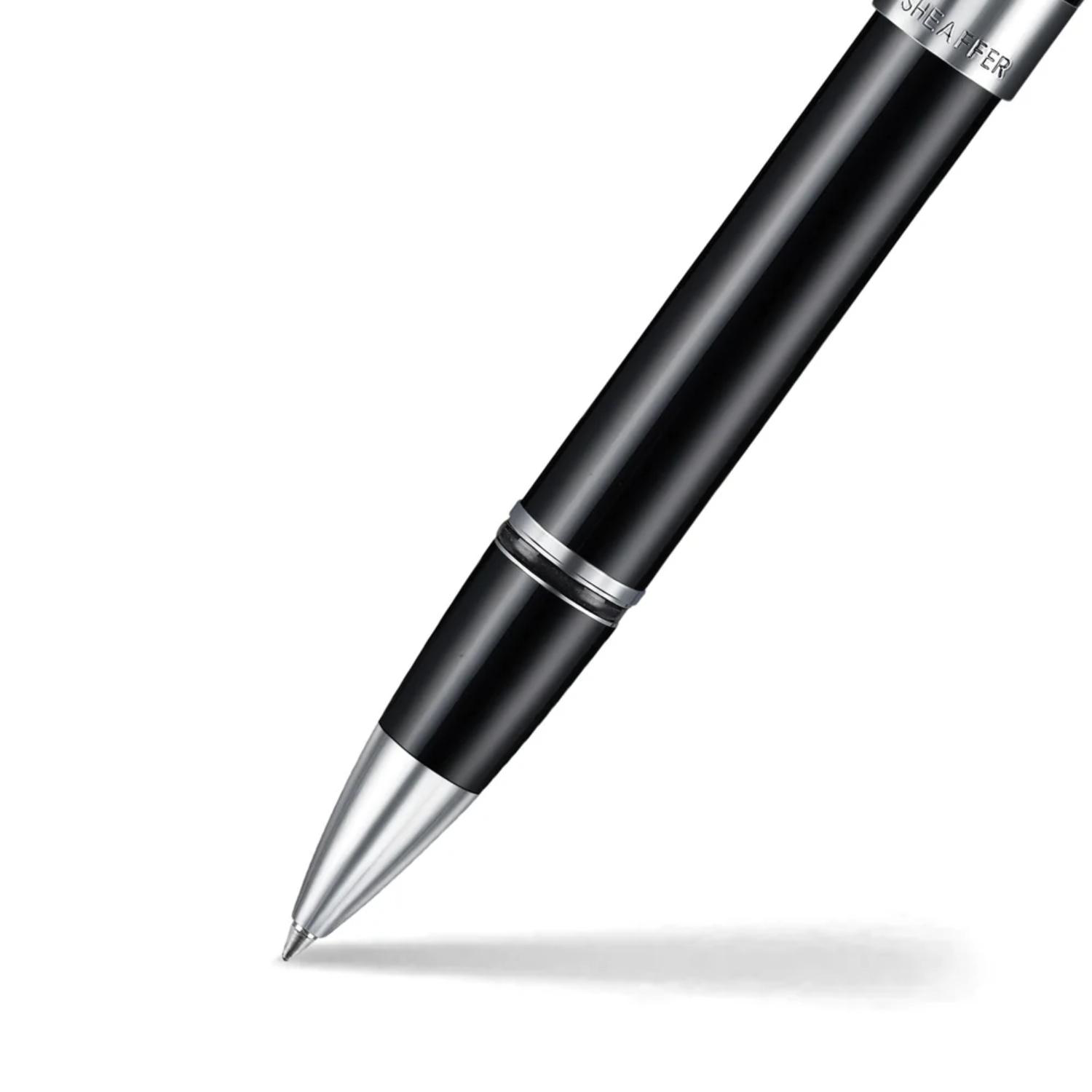 SHEAFFER® Legacy 9064 Glossy Black Chrome-Plated Trims Rollerball Pen w/ Gift Box 1