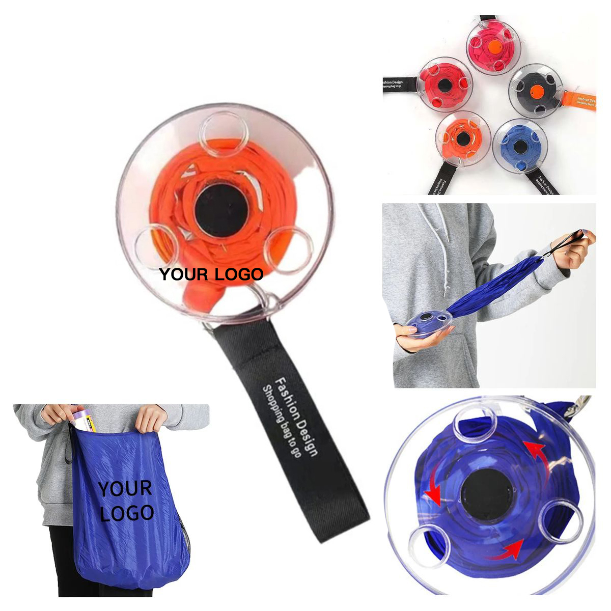 ABS Shell Portable Grocery Bag 3