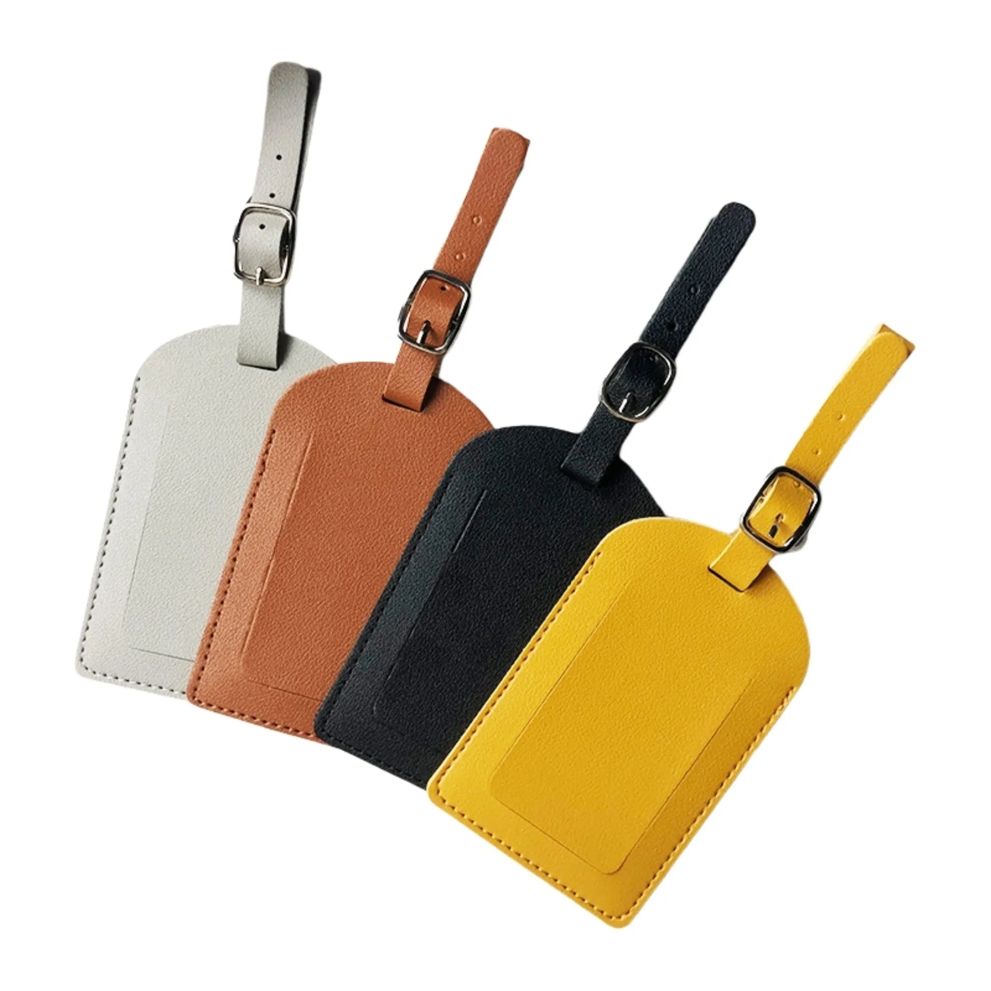 Soft Leather Waterproof Luggage Tag Durable Travel 2