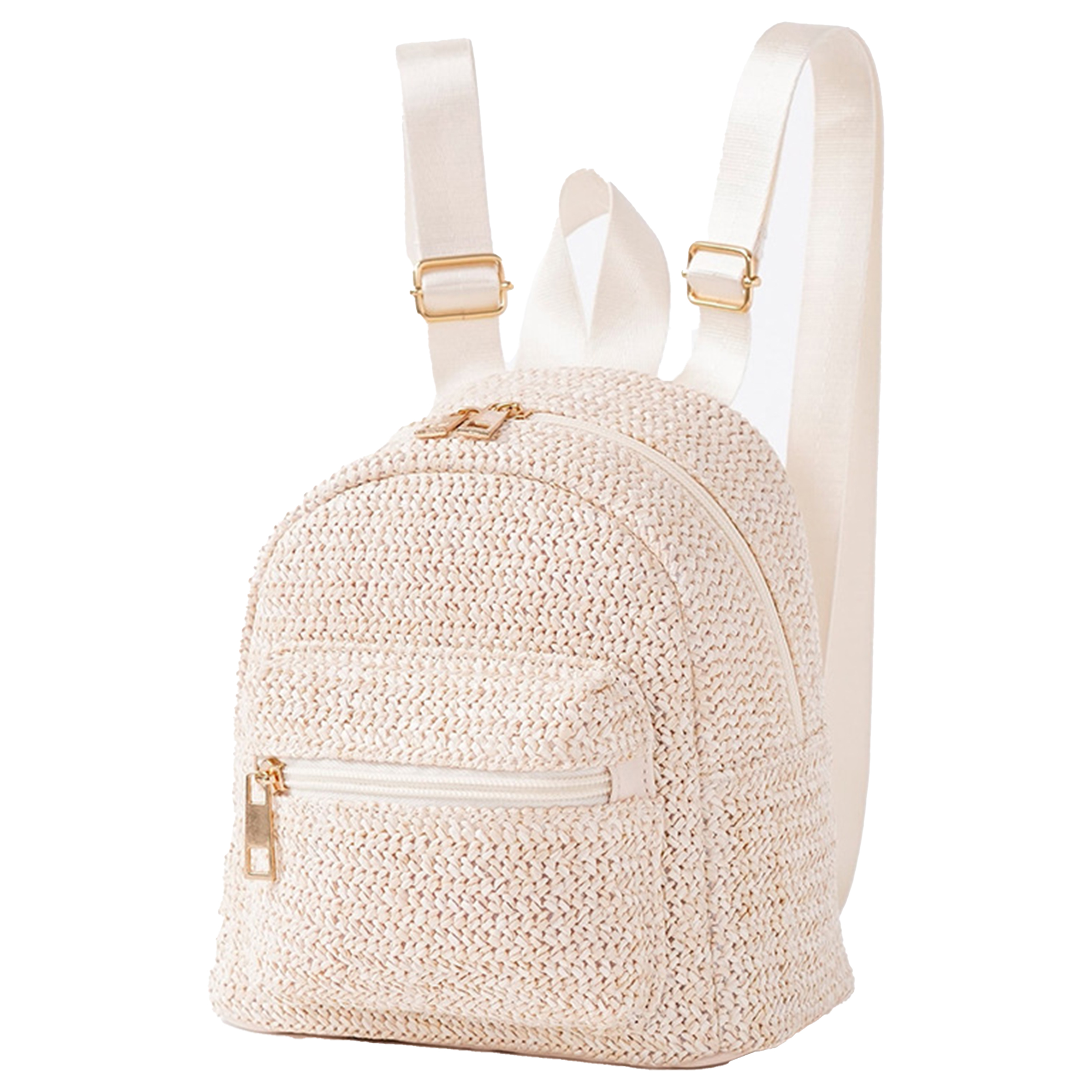 Jute Double Zipper Personalized Backpack 4