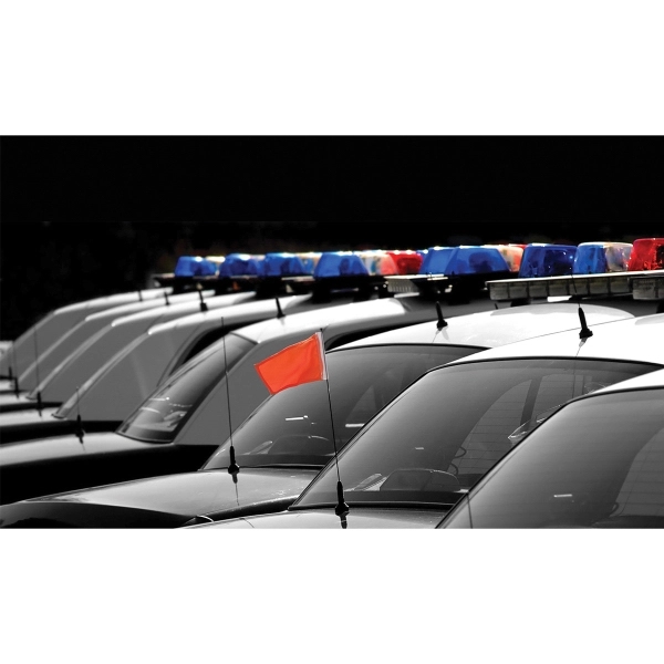 Semi-Stock Blanks Antenna Flags with Clip - wPoly 4" x 6" 2