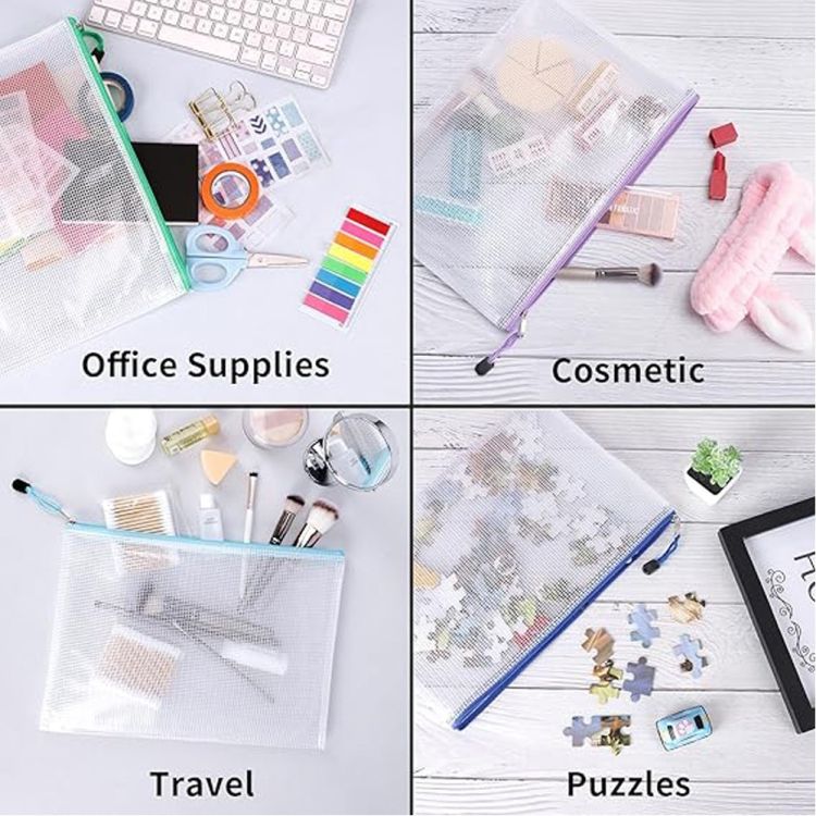 A4 Waterproof Zipper File Pouch Bag 3
