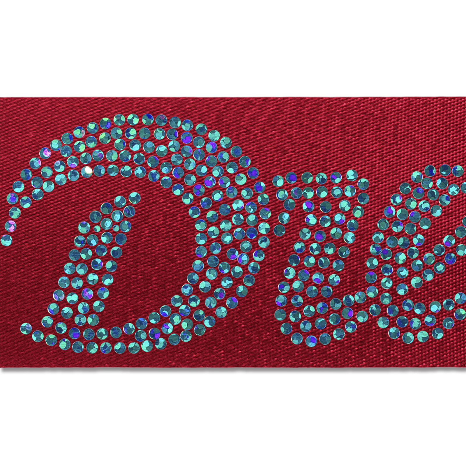 2" Badge Satin Ribbon - 25 YD Roll- Sparkle 33