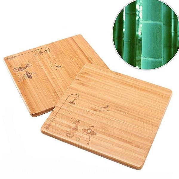 Square Natural Bamboo Coasters 4