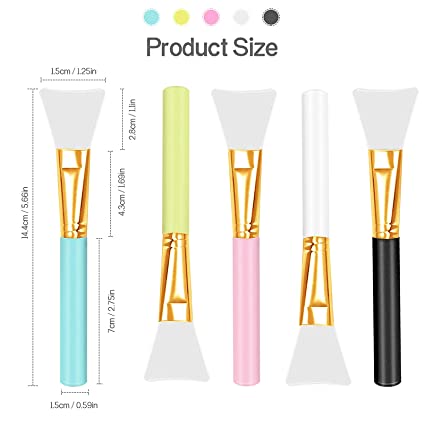Soft Silicone Facial Mud Mask Applicator DIY Make up Brush 4