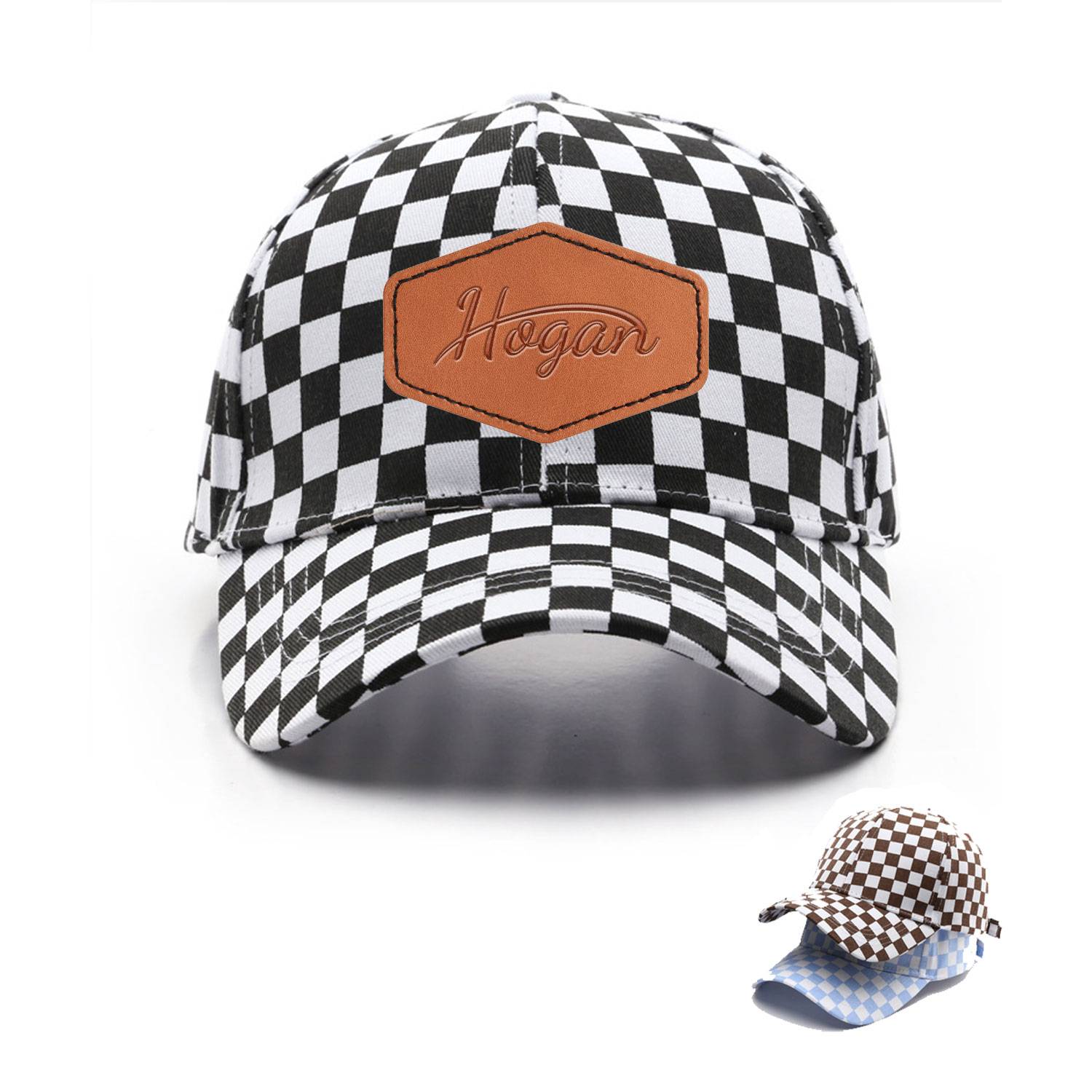 Checkerboard Baseball Cap 5