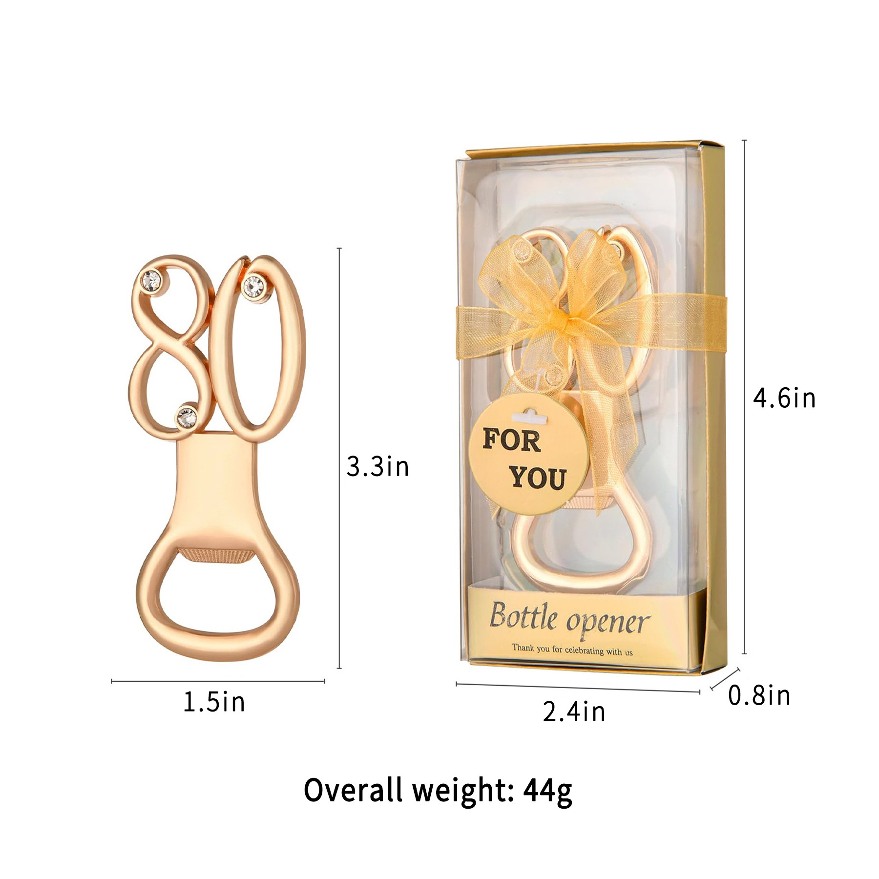 Digital Alloy Corkscrew Birthday Bottle Opener For Party Favors 13